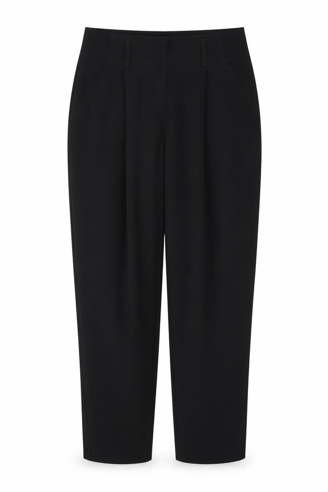 New Look Womens Black Polyester Trousers Size 8 Regular Zip
