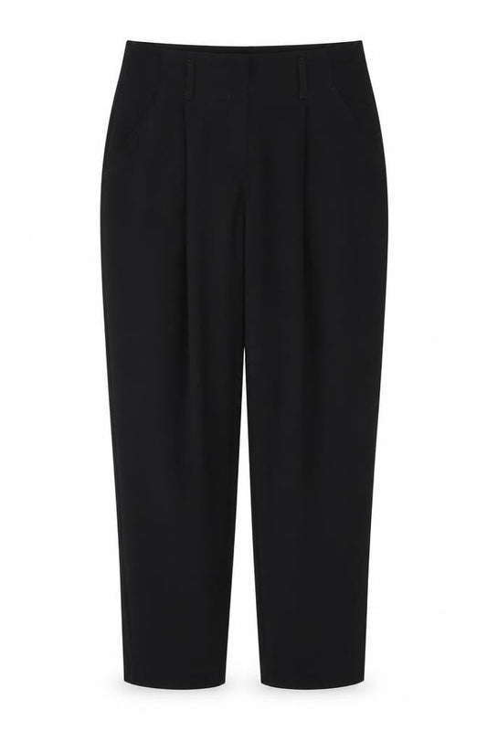 New Look Womens Black Polyester Trousers Size 8 Regular Zip