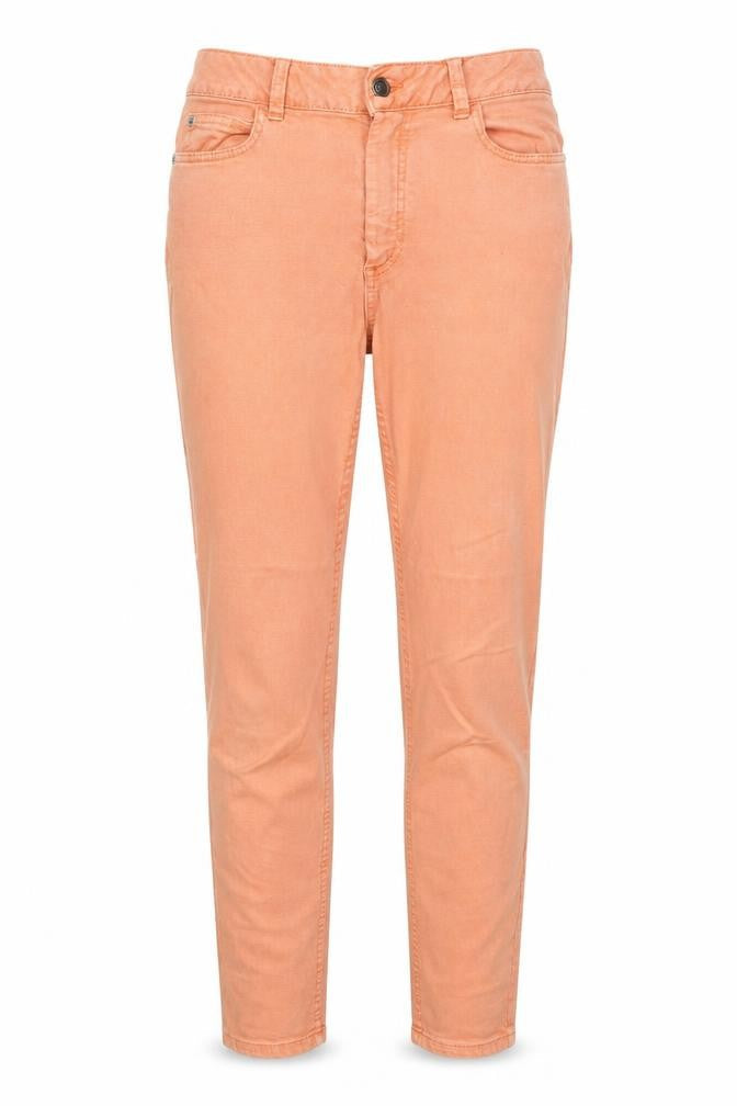 Marks & Spencer Womens Orange Cotton Skinny Jeans Size 8 Regular Zip