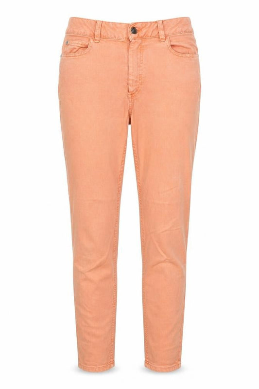 Marks & Spencer Womens Orange Cotton Skinny Jeans Size 8 Regular Zip
