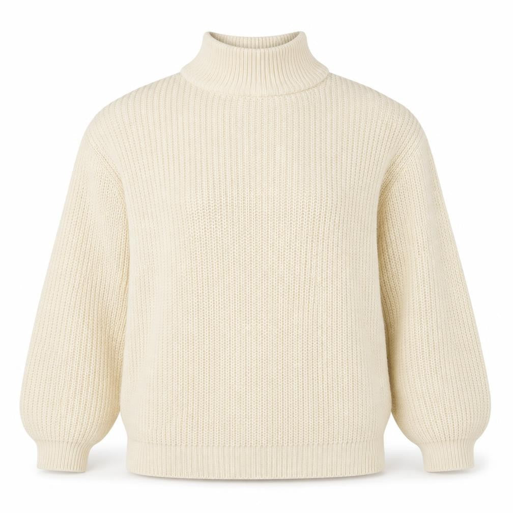 Divided by H&M Womens Beige Round Neck Acrylic Pullover Jumper Size XS