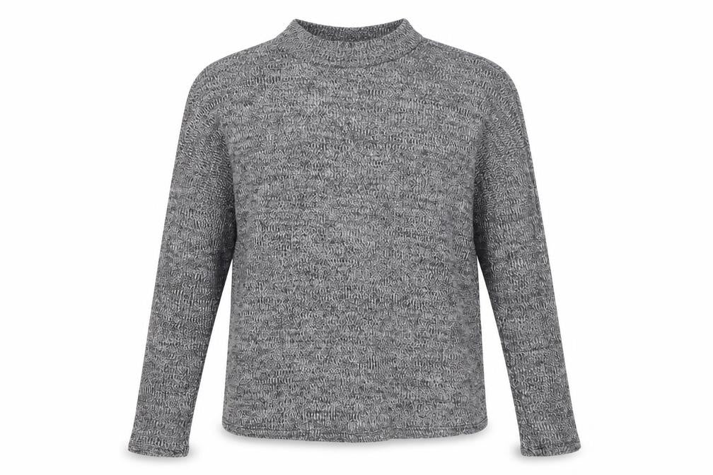 Divided Womens Black Round Neck Polyester Pullover Jumper Size S