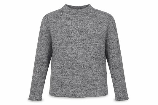 Divided Womens Black Round Neck Polyester Pullover Jumper Size S