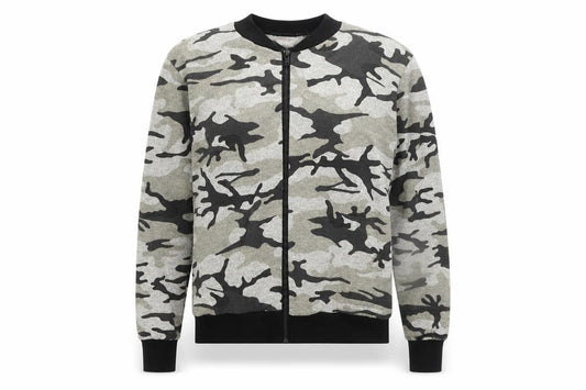 Minx Womens Multicoloured Camouflage Polyester Full Zip Sweatshirt Size S Zip