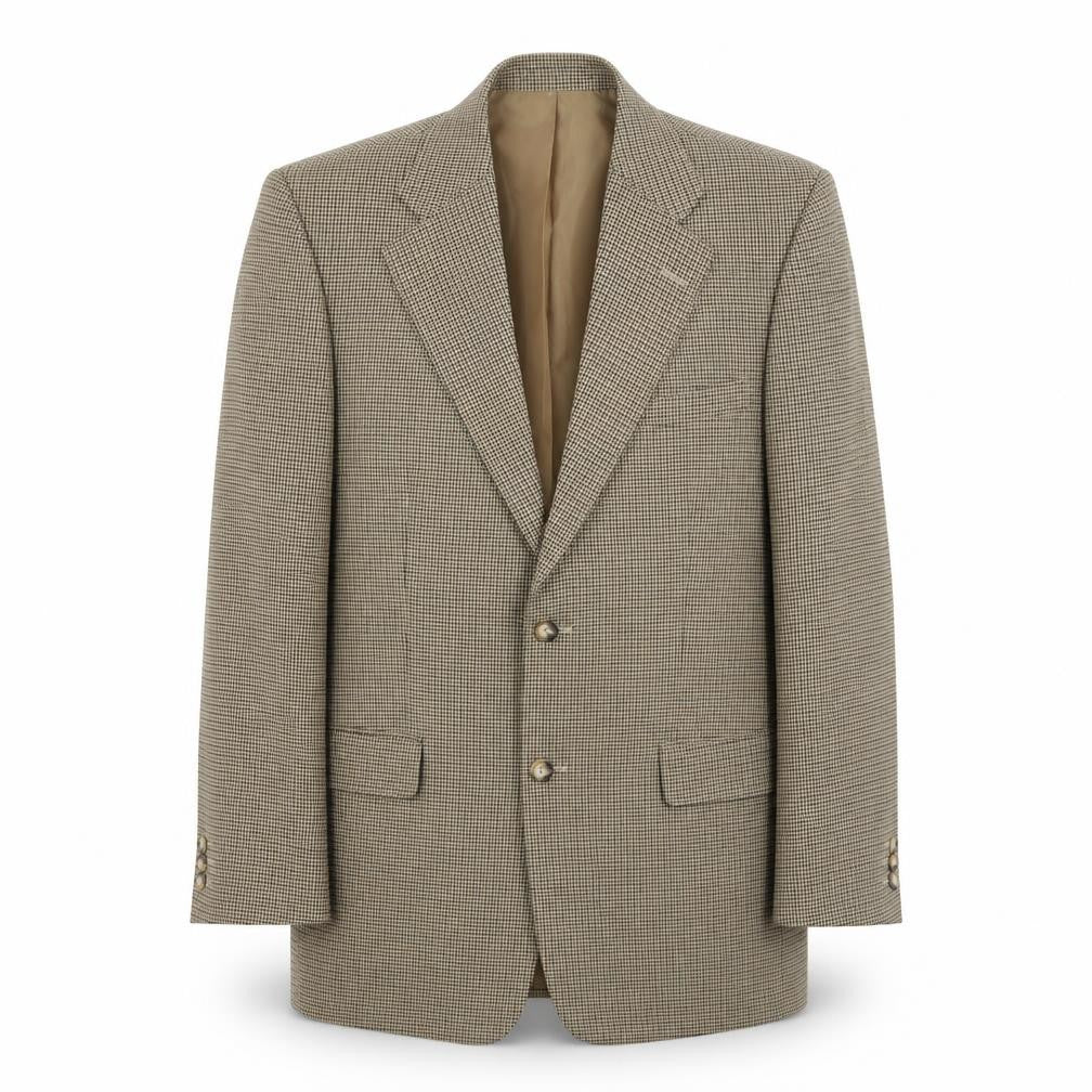 First Impressions Mens Gold Geometric Polyester Jacket Suit Jacket Size 40 Regular