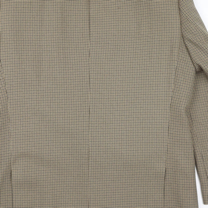 First Impressions Mens Gold Geometric Polyester Jacket Suit Jacket Size 40 Regular