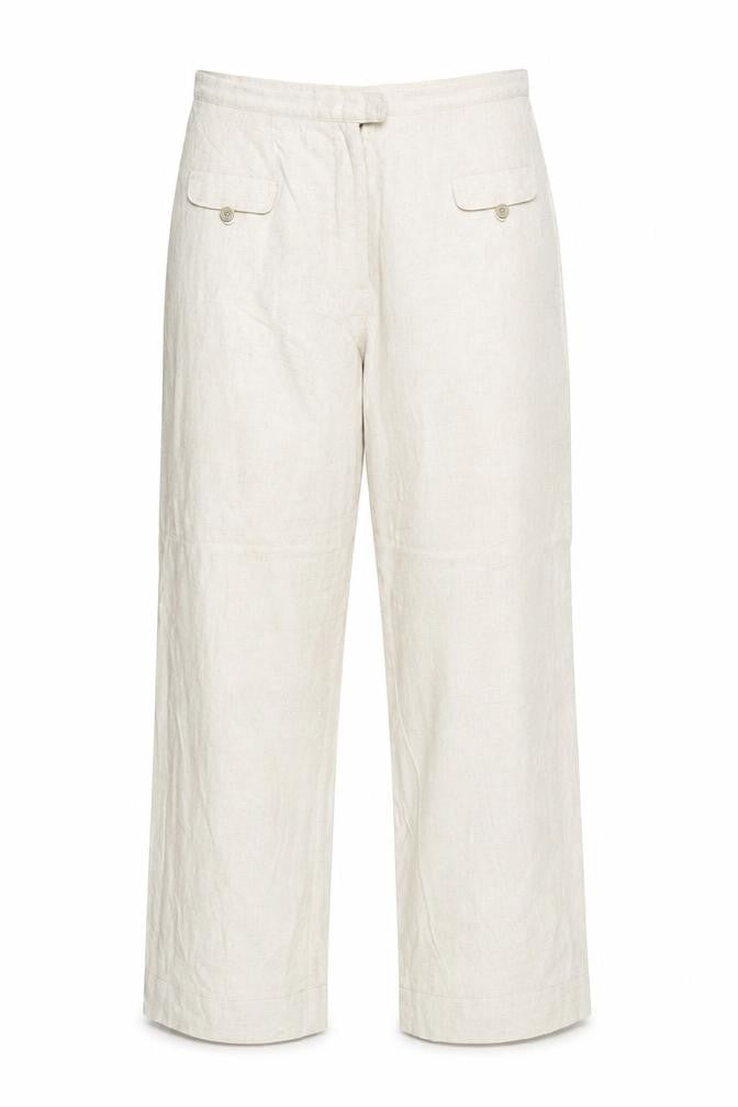 Finess Womens Beige Linen Trousers Size 14 Regular Zip