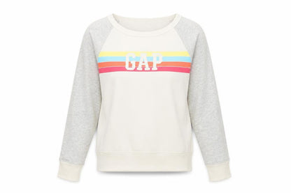 Gap Womens Ivory Cotton Pullover Sweatshirt Size XS Pullover