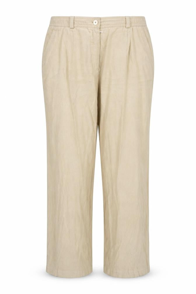 First Avenue Womens Beige Polyester Trousers Size 18 Regular Zip