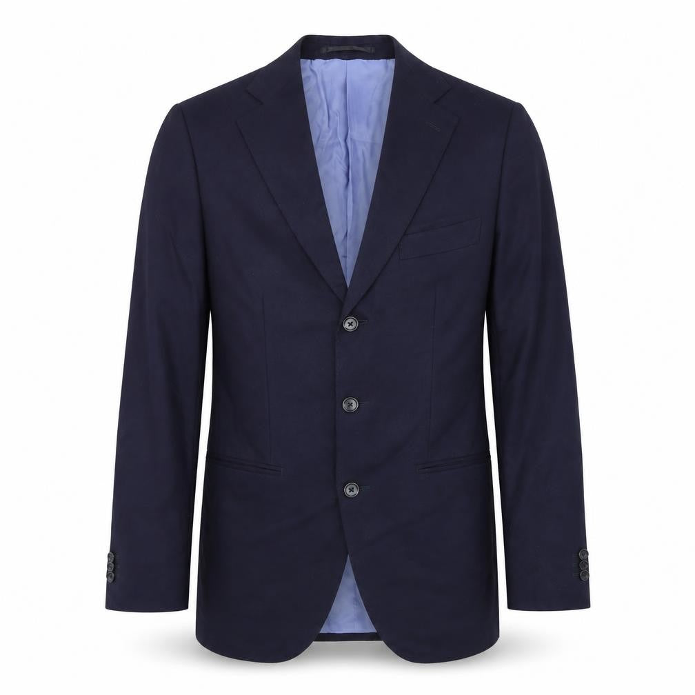lazio Mens Blue Polyester Jacket Suit Jacket Size 36 Regular