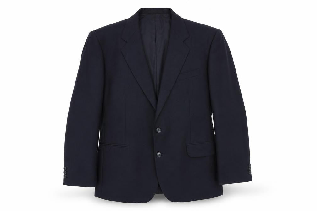 St Michael Mens Blue Polyester Jacket Suit Jacket Size 42 Regular