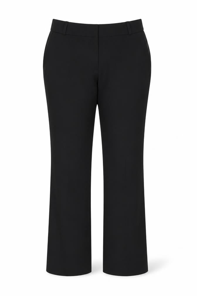 H&M Womens Black Polyester Dress Pants Trousers Size 10 Regular Zip