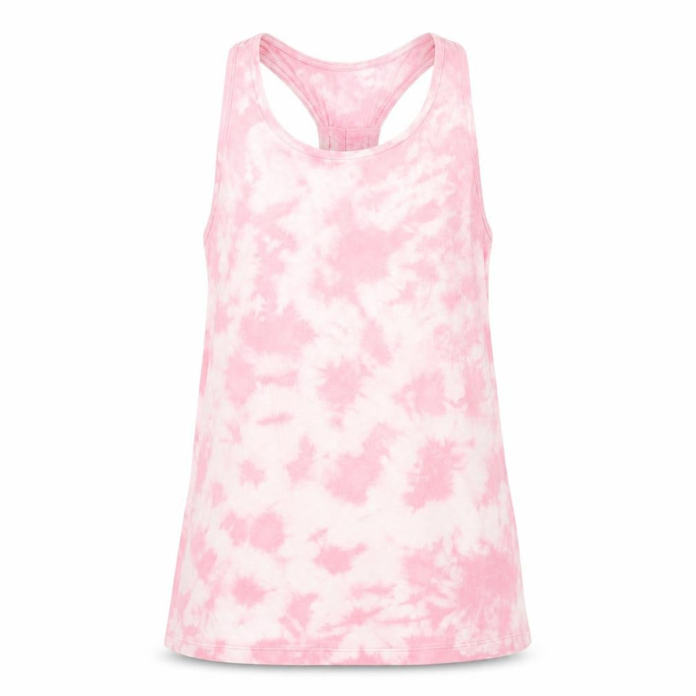 Gap Girls Pink Geometric 100% Cotton Basic Tank Size 12 Years Round Neck Pullover