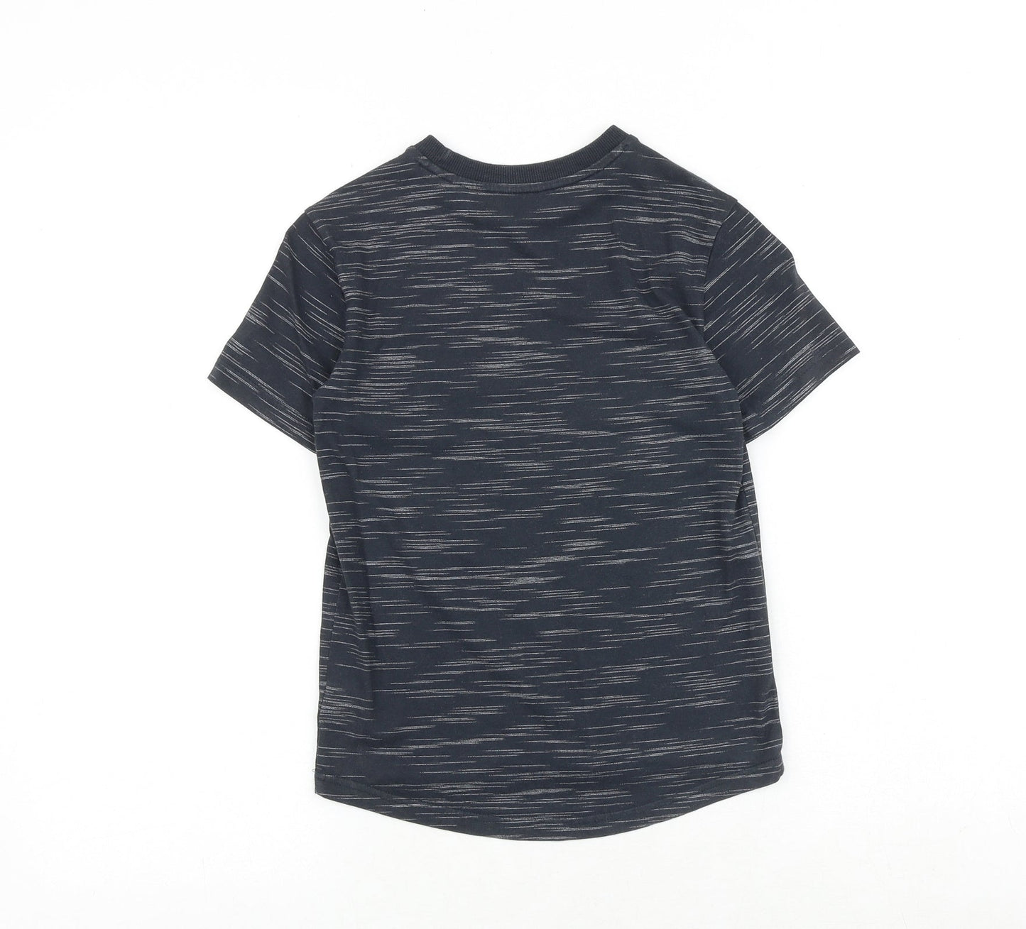 NEXT Boys Grey Geometric Cotton Pullover T-Shirt Size 6 Years Crew Neck Pullover