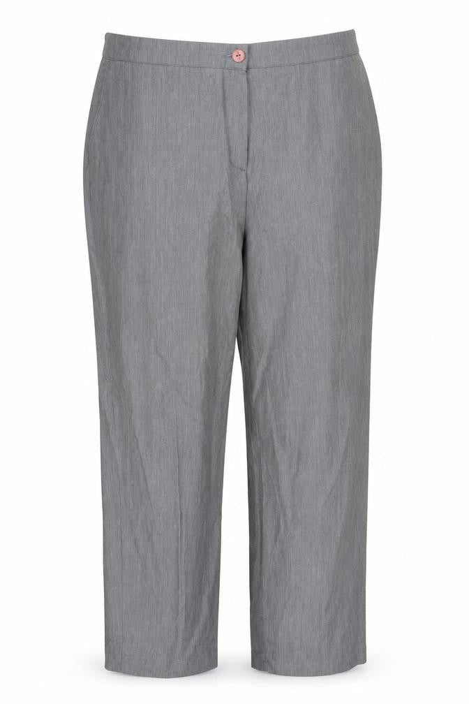 Alexara Womens Grey Polyester Trousers Size 20 Regular Zip