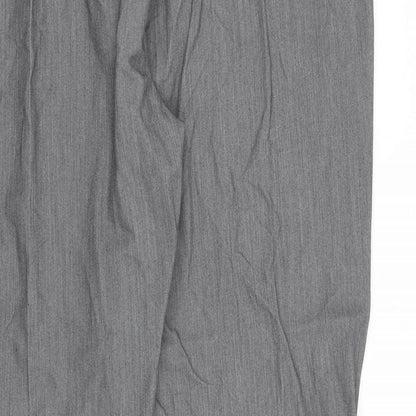 Brand and care label for Alexara women’s grey polyester trousers, size UK 20, regular zip