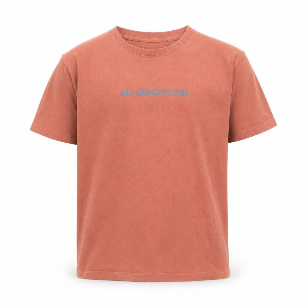 Zara Boys Orange Cotton Pullover T-Shirt Size 8 Years Round Neck Pullover - All Generations