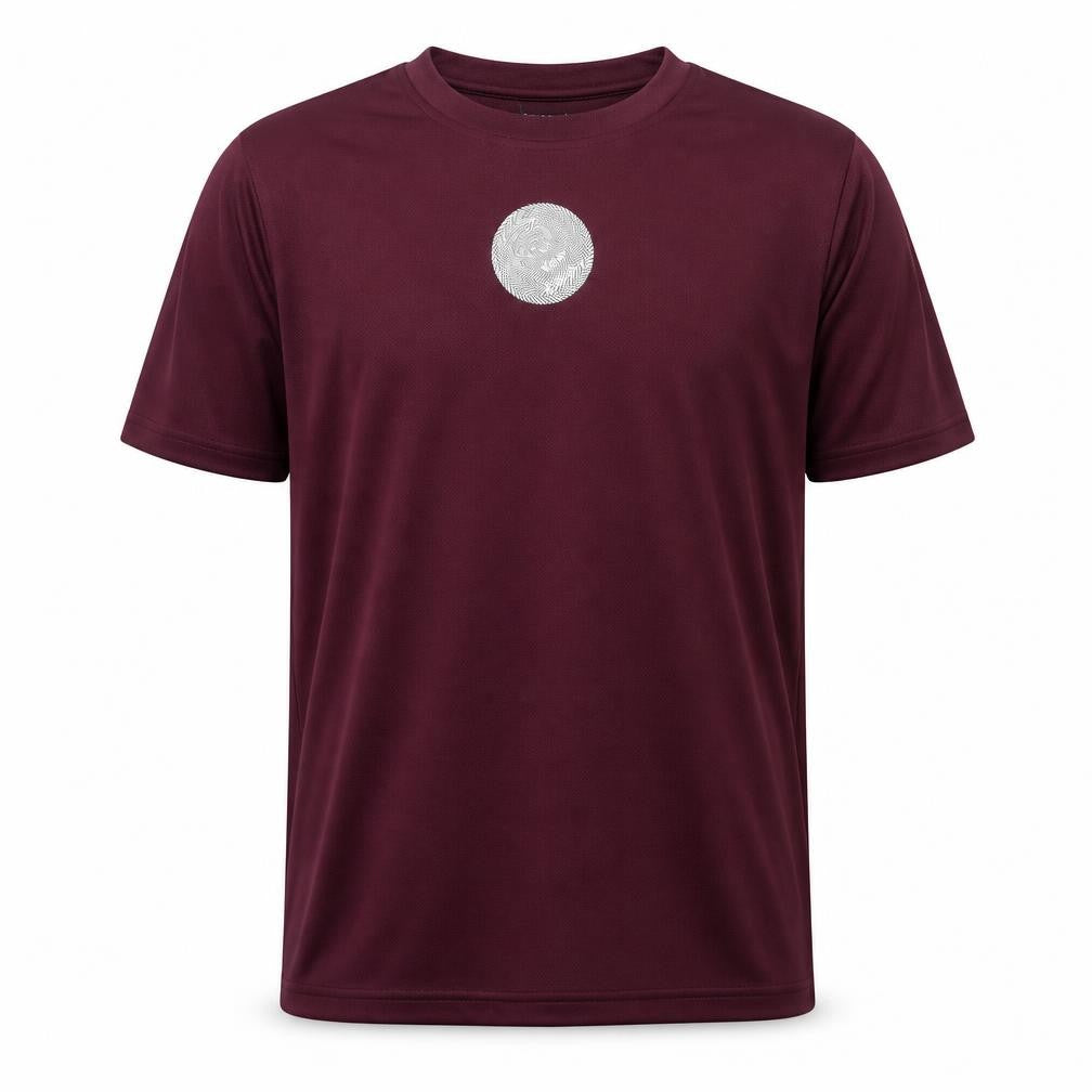 Boronia Mens Red Polyester Pullover T-Shirt Size S Crew Neck Pullover