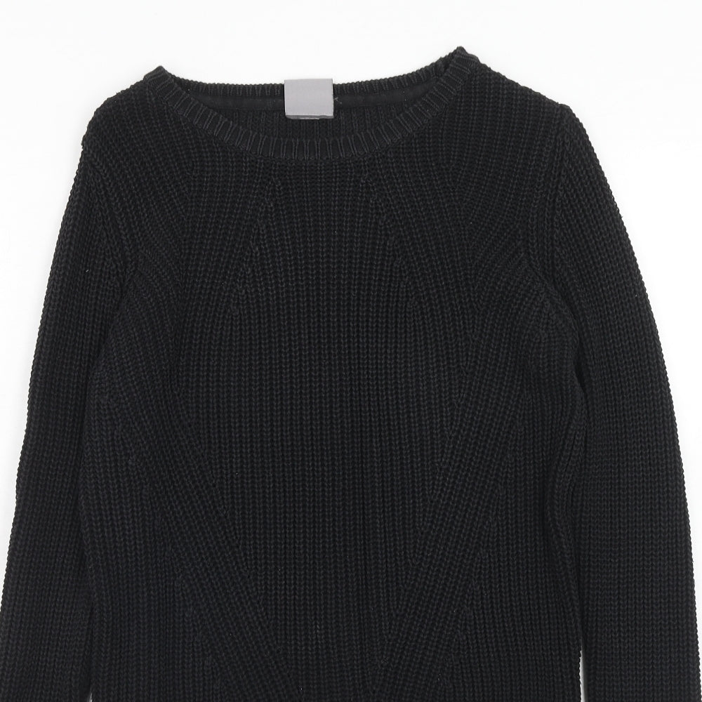 Vera Moda Womens Black Round Neck Acrylic Pullover Jumper Size S