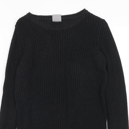 Vera Moda Womens Black Round Neck Acrylic Pullover Jumper Size S
