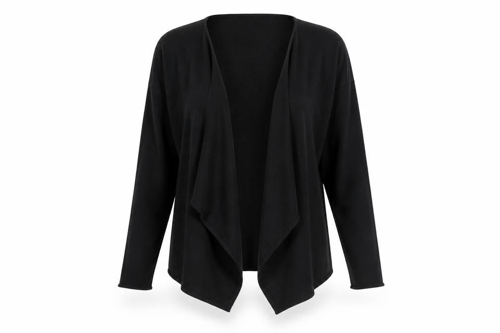 H&M Womens Black V-Neck Polyester Cardigan Jumper Size S