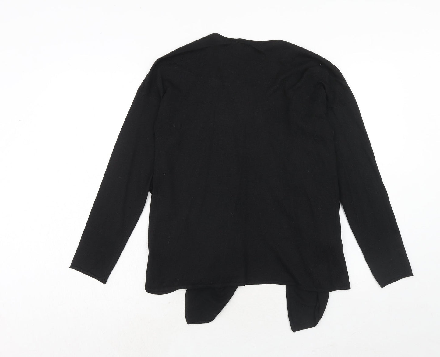 H&M Womens Black V-Neck Polyester Cardigan Jumper Size S