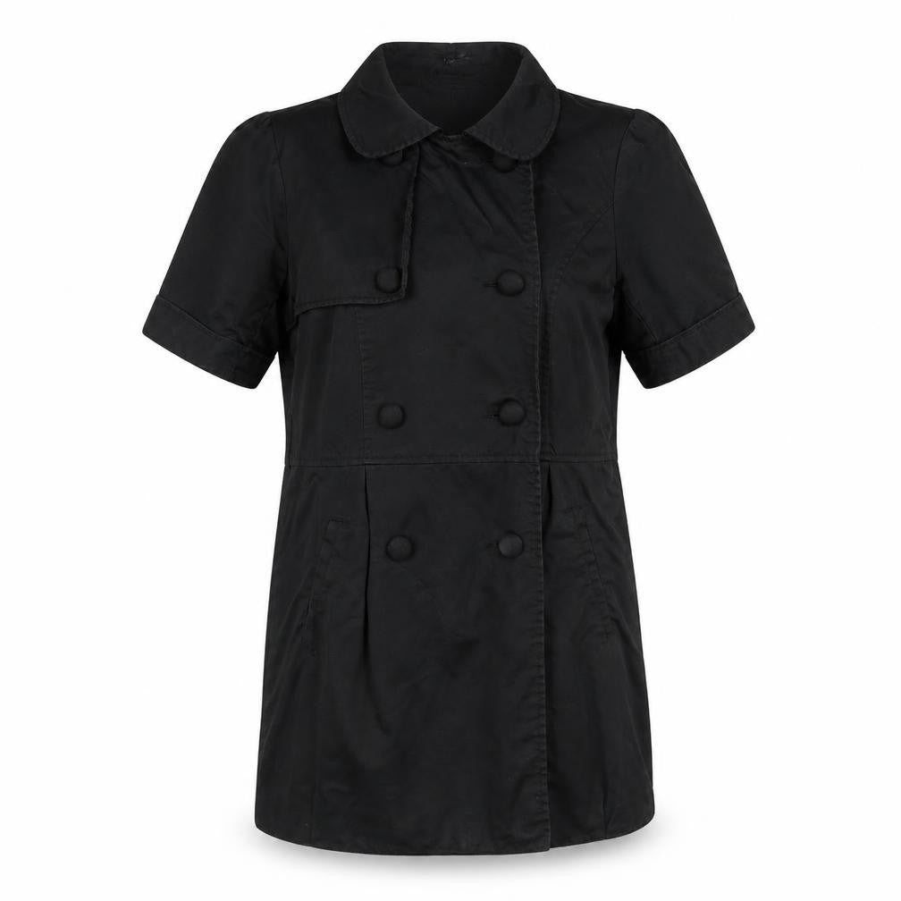 H&M Womens Black Jacket Size 6 Button