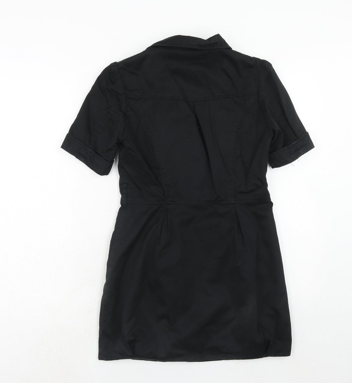 H&M Womens Black Jacket Size 6 Button