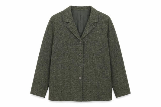 EWM Womens Green Polyester Jacket Blazer Size 18