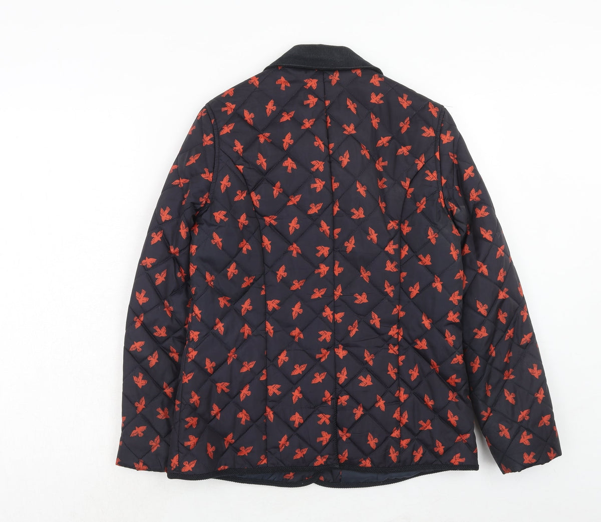 NEXT Womens Black Geometric Jacket Size 10 Button