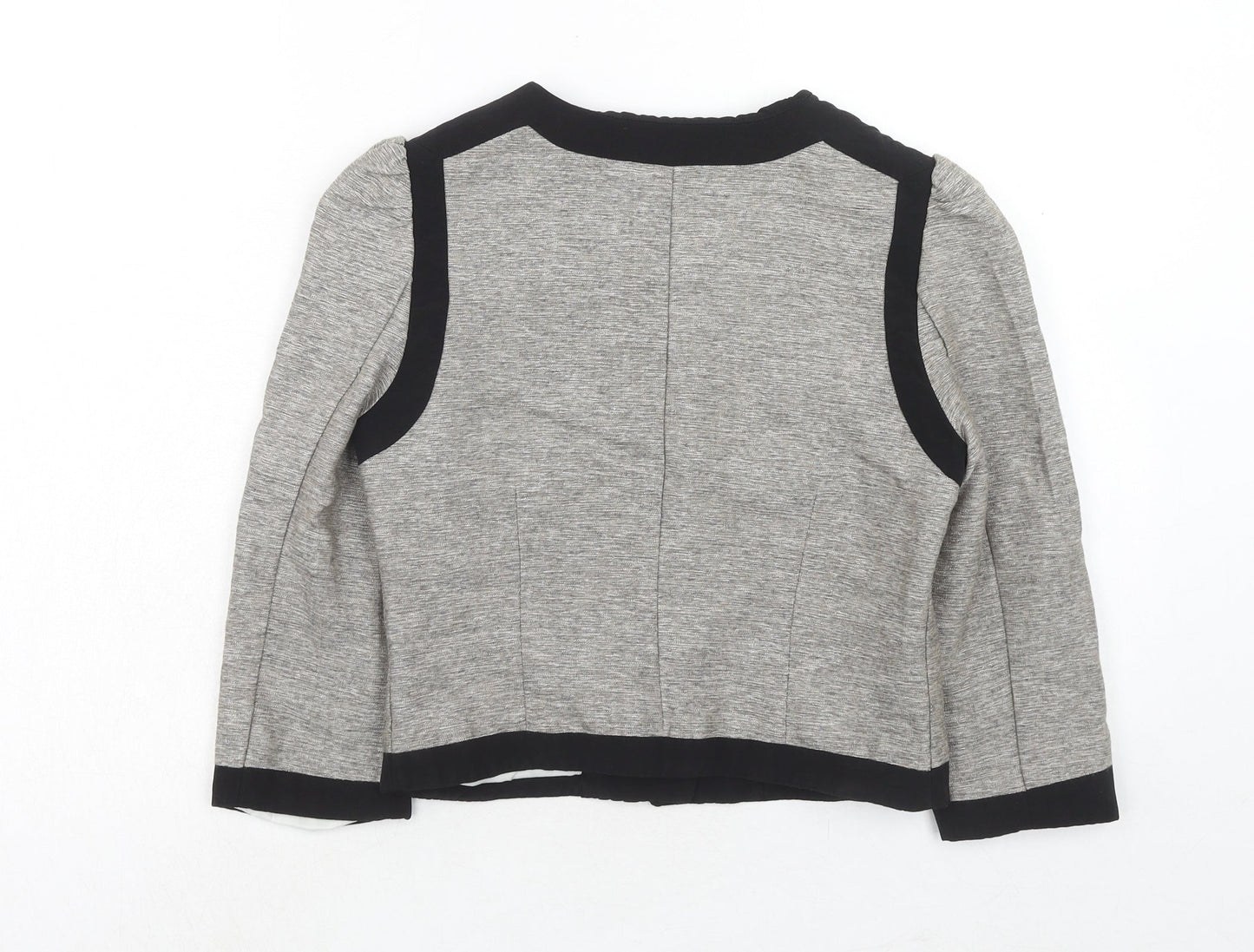 H&M Womens Grey Jacket Size 6 Button