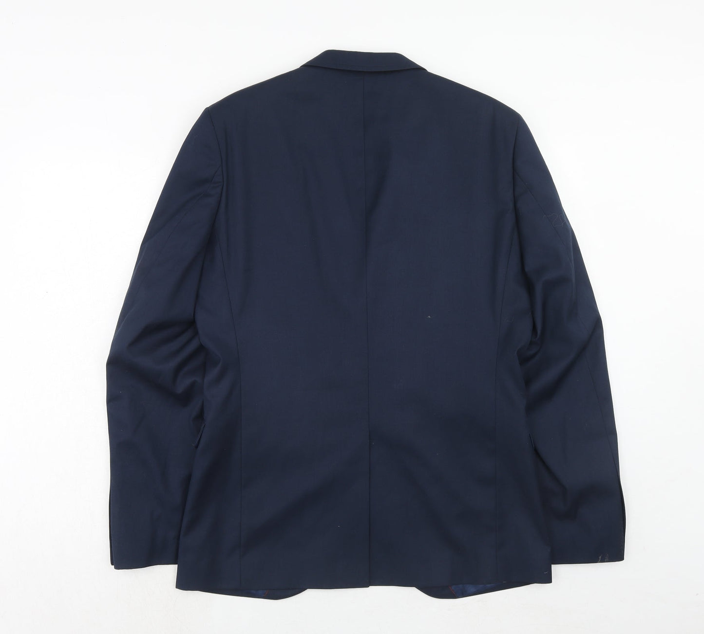 NEXT Mens Blue Polyester Jacket Suit Jacket Size 40 Regular