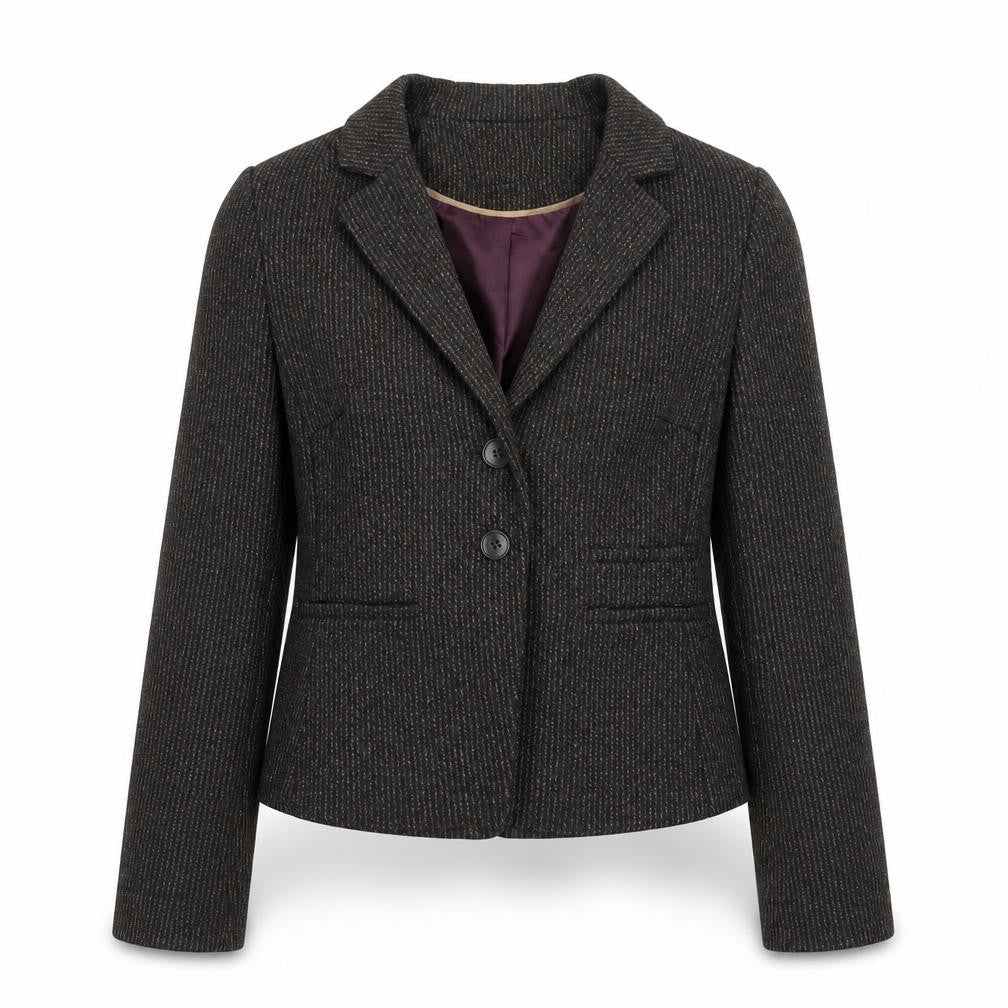 New Look Womens Brown Polyester Jacket Blazer Size 8
