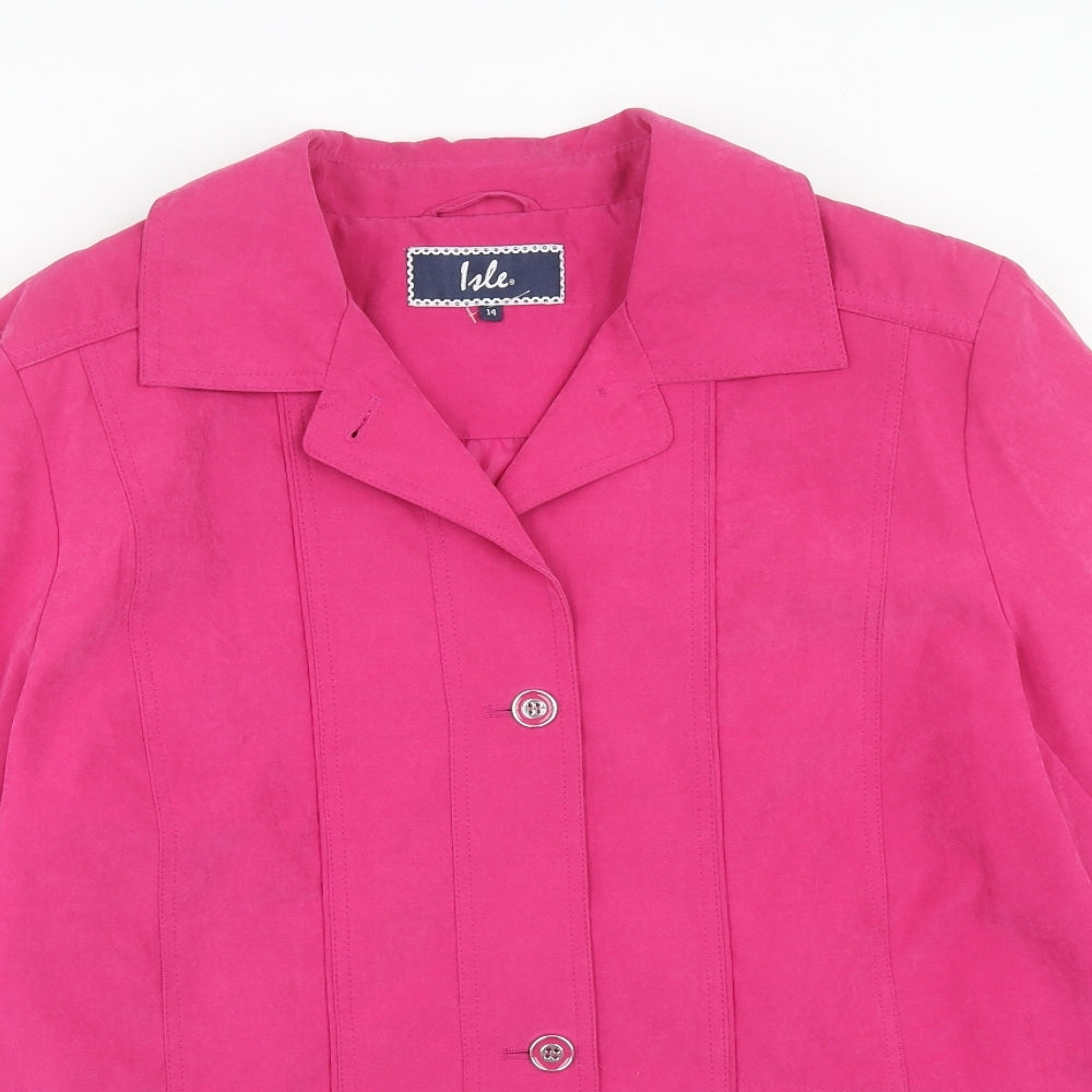 EWM Womens Pink Jacket Size 14 Button