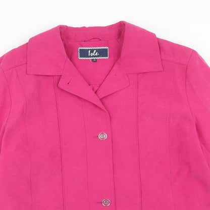 EWM Womens Pink Jacket Size 14 Button