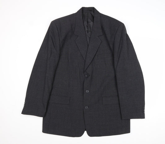 Modern Classics Mens Grey Polyester Jacket Suit Jacket Size 42 Regular
