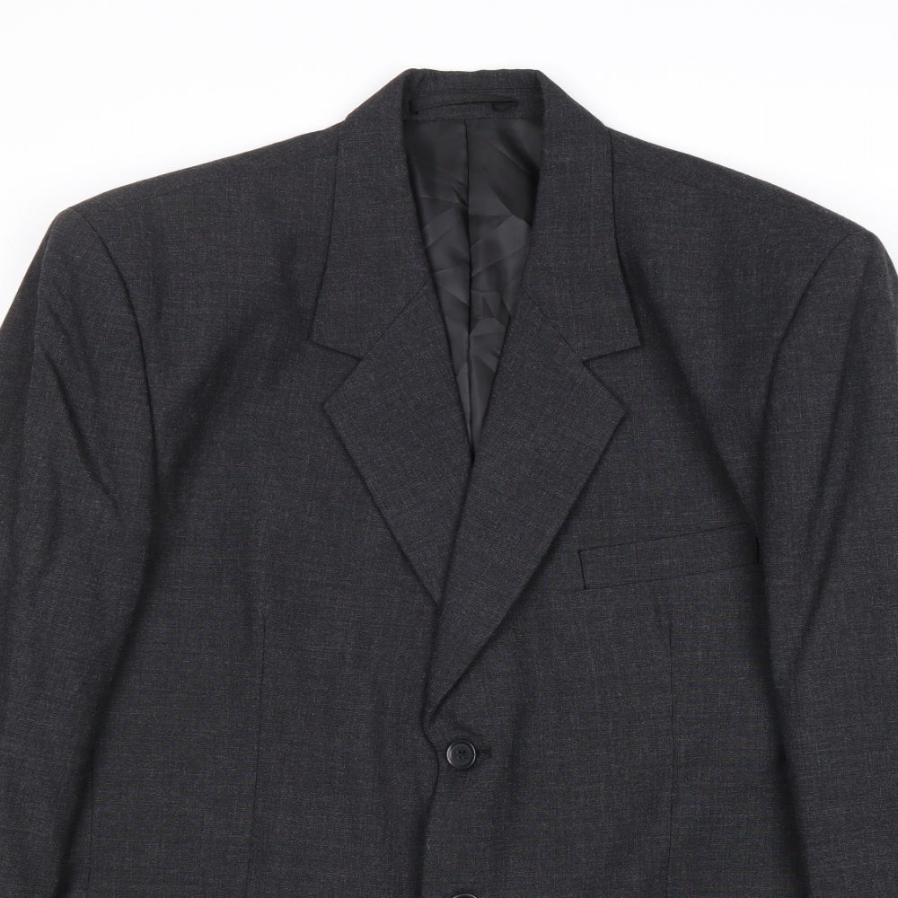 Modern Classics Mens Grey Polyester Jacket Suit Jacket Size 42 Regular
