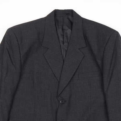 Modern Classics Mens Grey Polyester Jacket Suit Jacket Size 42 Regular