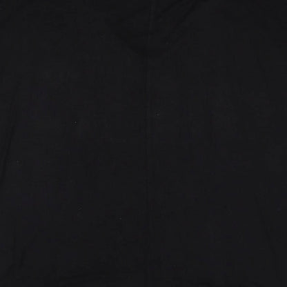 H&M Womens Black Round Neck Viscose Pullover Jumper Size 6