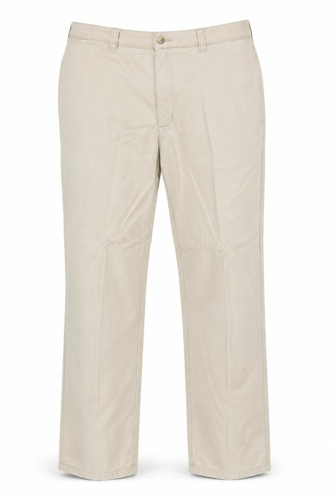 Armando Mens Beige Cotton Trousers Size 34 in Regular Zip