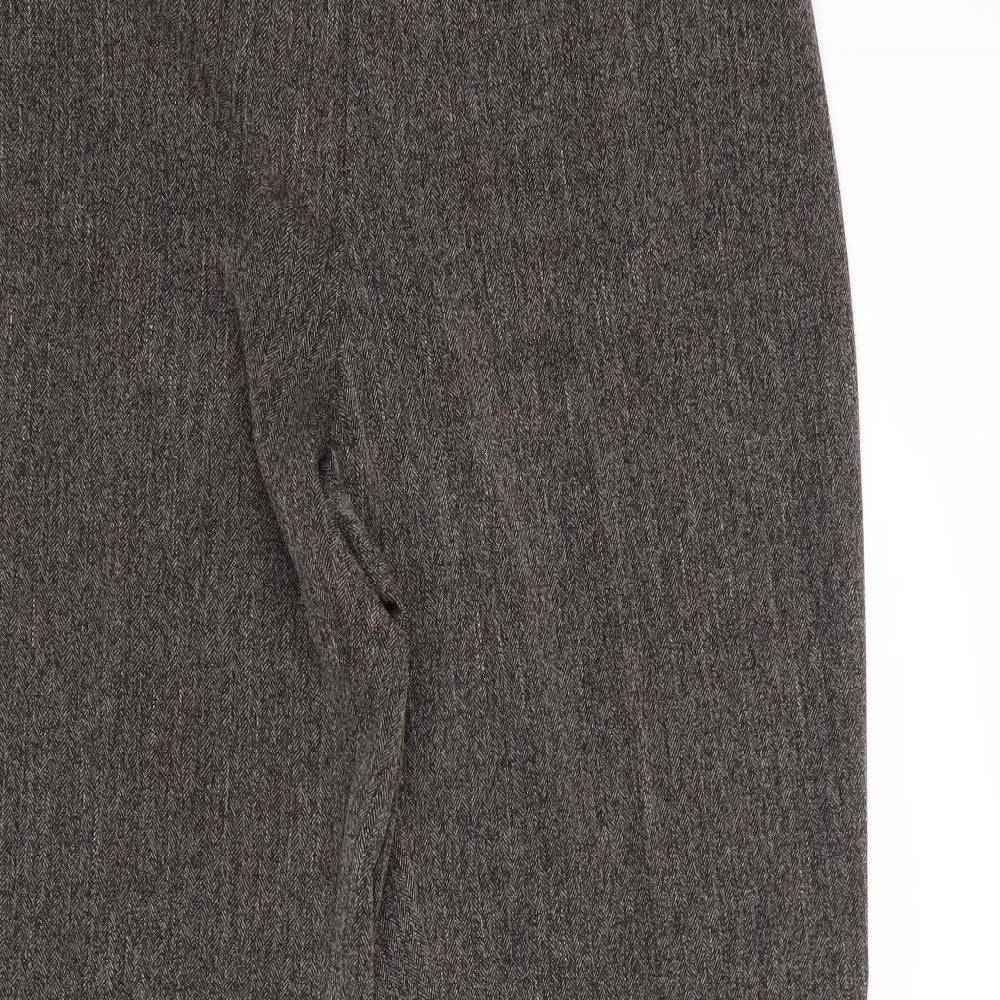 Klass Womens Grey Polyester Trousers Size 16 Regular Zip
