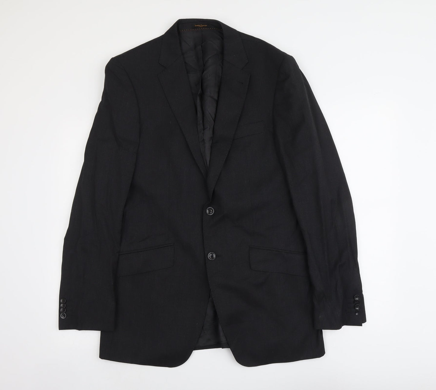 Simon Carter Mens Grey Wool Jacket Suit Jacket Size L Regular