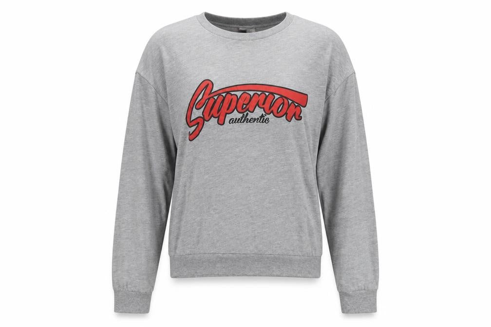 H&M Womens Grey Cotton Pullover Sweatshirt Size M Pullover - Superior