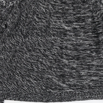 Select Womens Black Round Neck Geometric Acrylic Pullover Jumper Size 12