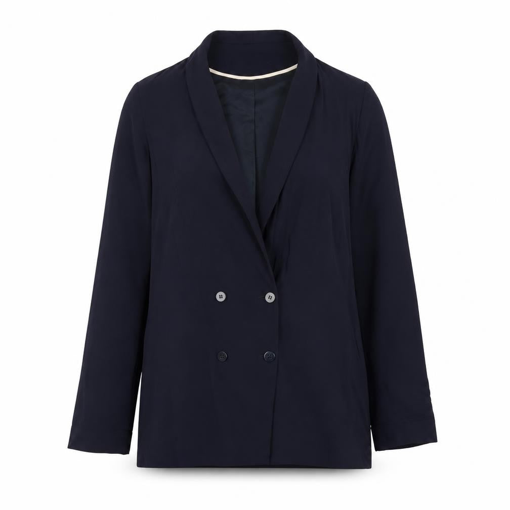 Topshop Womens Blue Viscose Jacket Suit Jacket Size 6