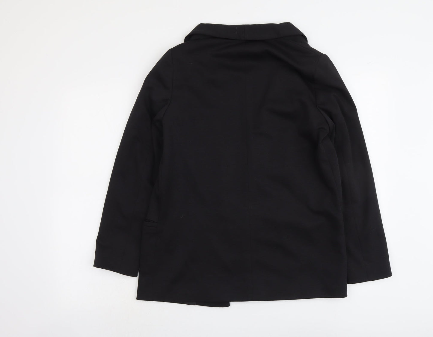 ASOS Womens Black Polyester Jacket Blazer Size 10