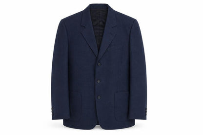 Part Two Mens Blue Polyester Jacket Suit Jacket Size L Regular