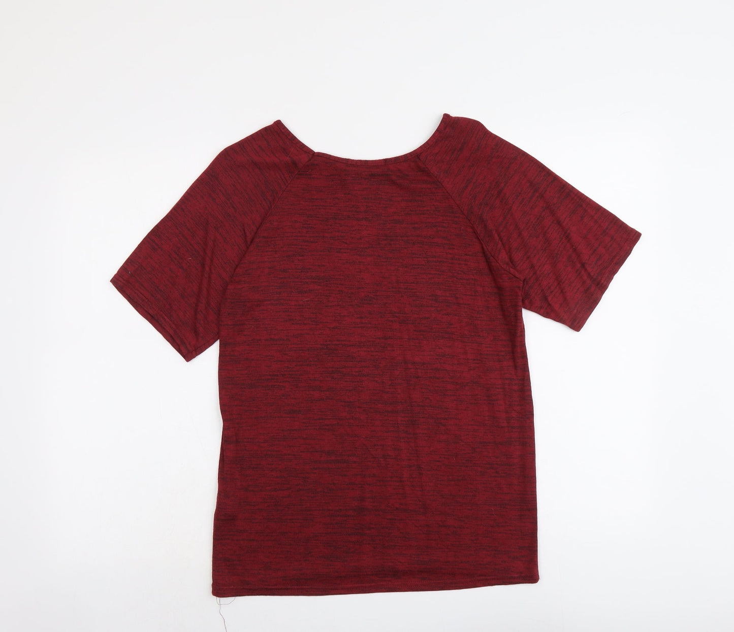 Select Womens Red Round Neck Viscose Pullover Jumper Size 10