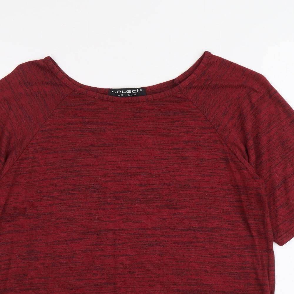 Select Womens Red Round Neck Viscose Pullover Jumper Size 10