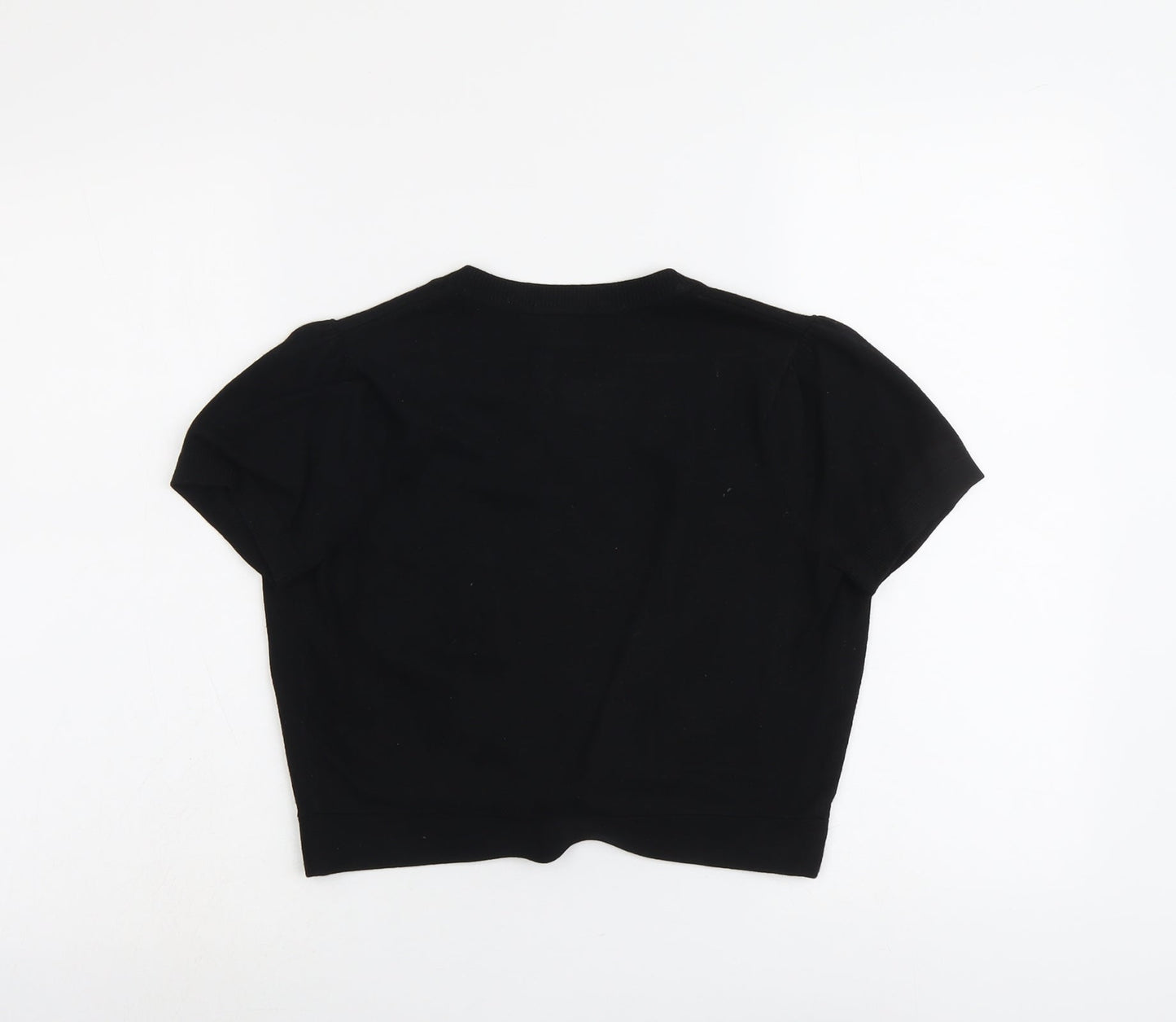 Wallis Womens Black V-Neck Viscose Cardigan Jumper Size S